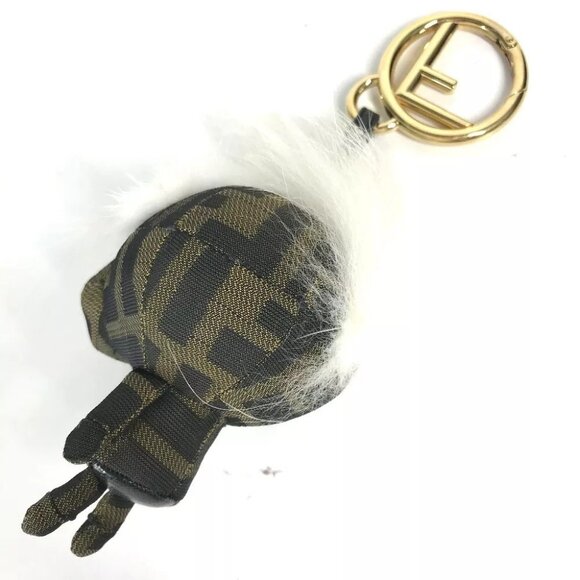 FENDI ZUCCA Logo Monster Space Monkey Key Holder Monkey Bag Charm - Picture 4 of 11